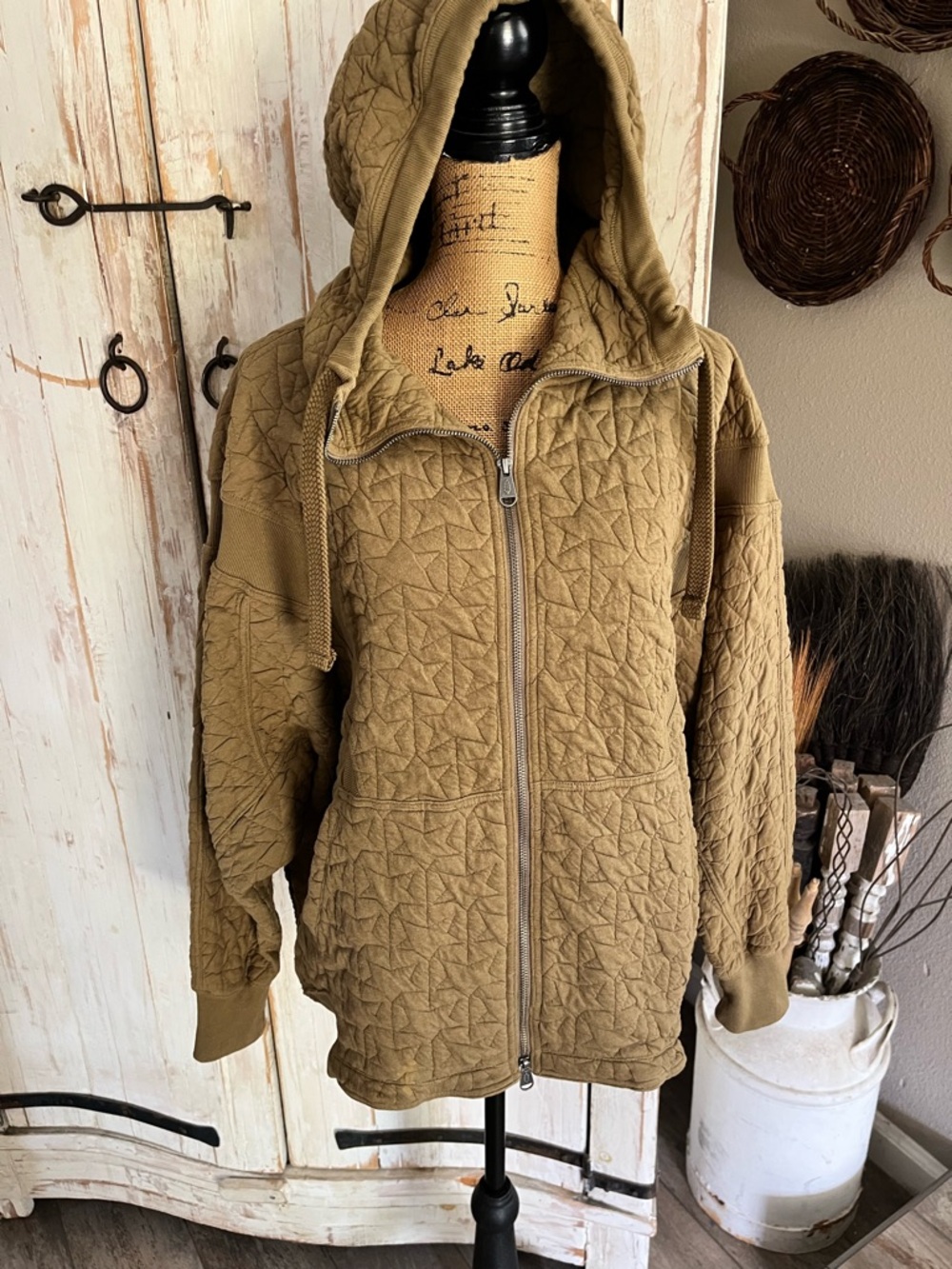 Free People All Your Love quilted stars hoodie - Picture 3 of 8